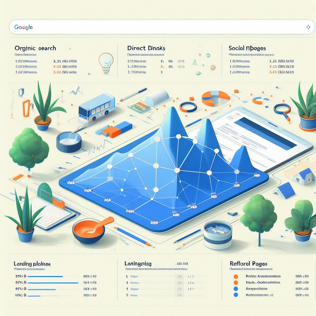 what report indicates the pages of a website where users first arrived